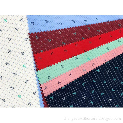 100% Cotton Stretch  Pigment Printed Fabric
